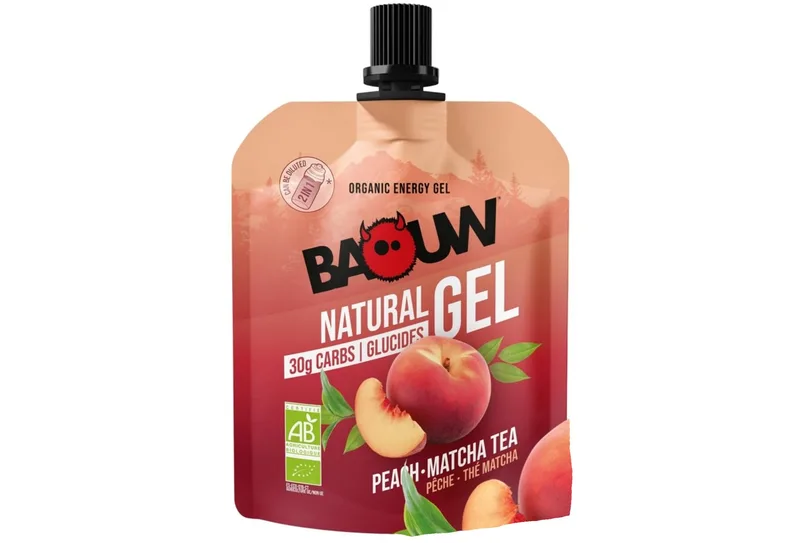 Baouw Gel naturel bio - Pêche - Thé matcha