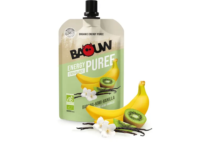 Baouw Purée nutritionnelle bio - Banane - Kiwi - Vanille