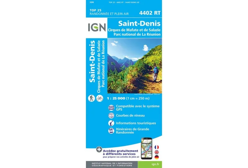 Carte IGN Saint-Denis 4402RT