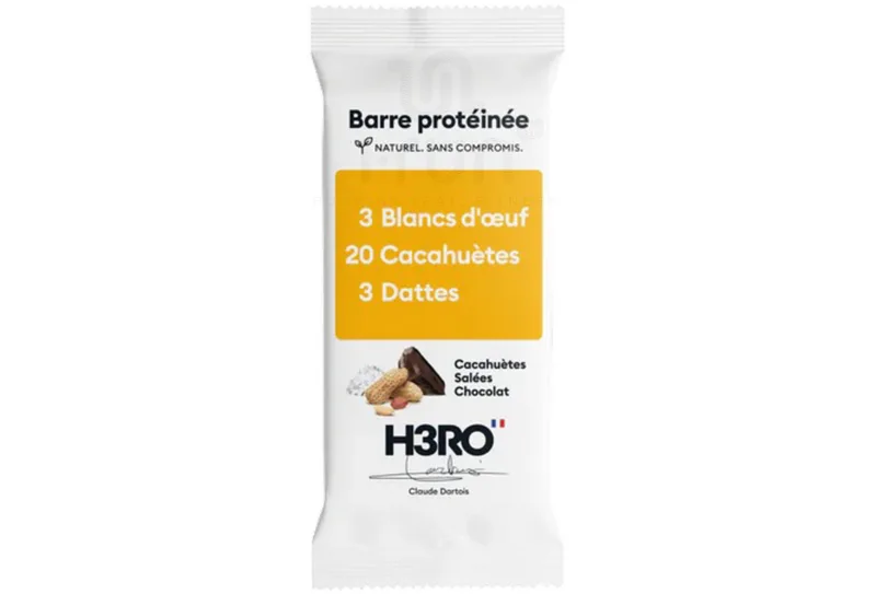 H3RO Barre protéinée Chocolat Cacahuètes