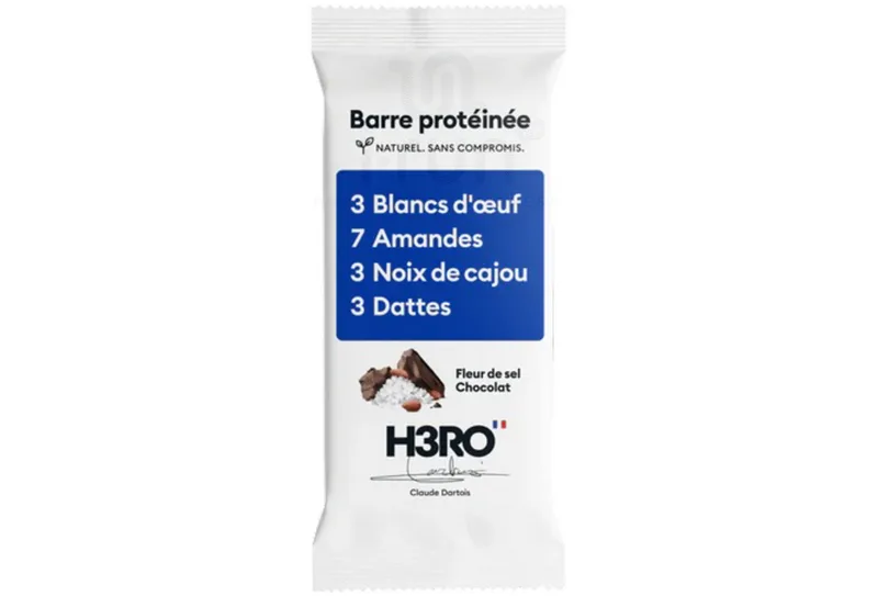 H3RO Barre protéinée Chocolat Fleur de sel