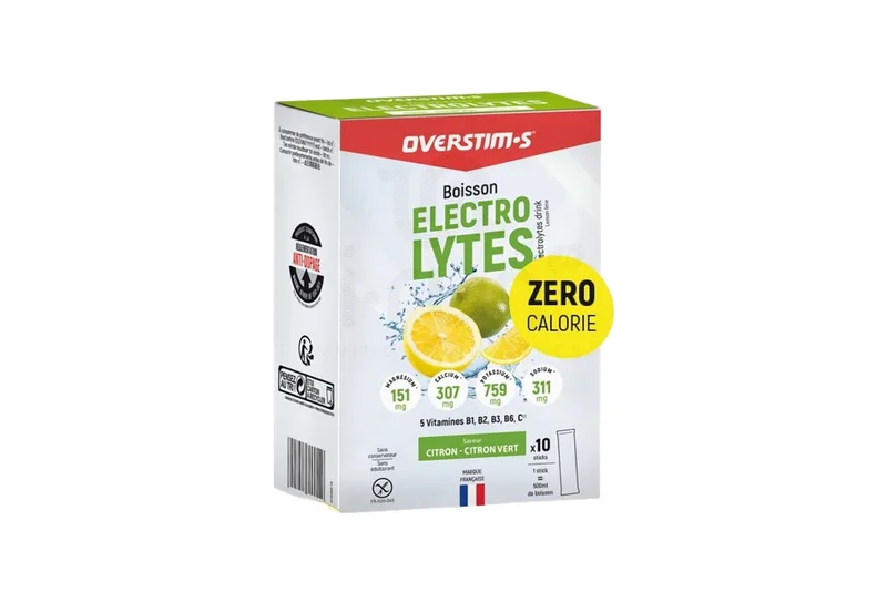 OVERSTIMS Boisson Électrolytes 80 g - Citron - Citron Vert