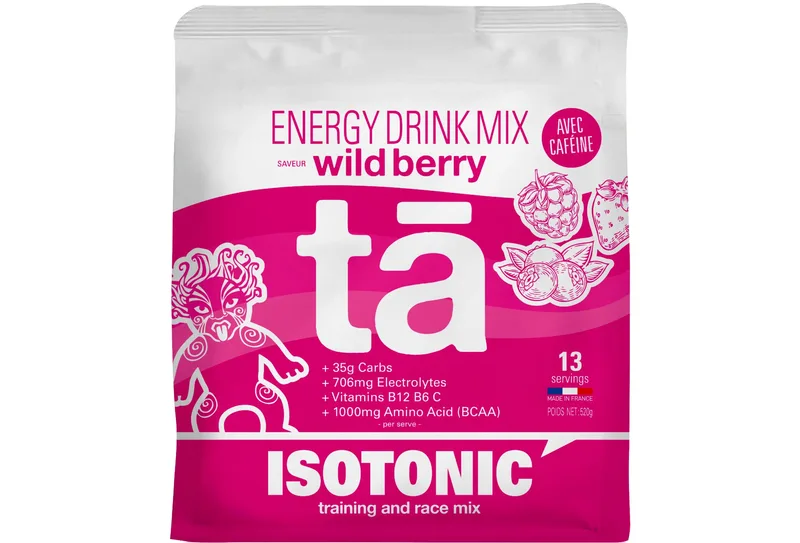 Ta Energy Isotonic Energy Drink Mix fruits rouges caféine