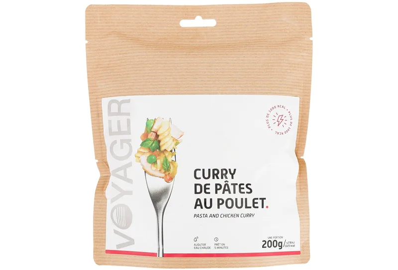 Voyager Curry de pâtes au poulet